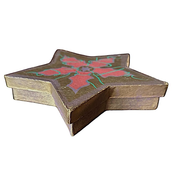 JOSEPH SCHMIDT Papier Mache Chocolate Candy Star Box 8” San Francisco Empty - Picture 2 of 5